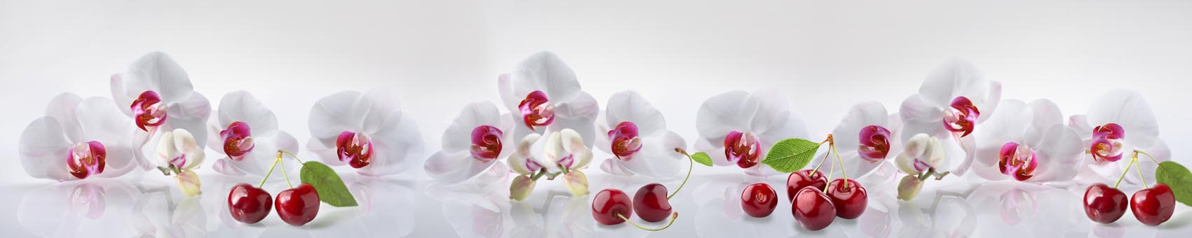 Белые орхидеи и вшня
